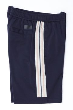 【セットアップあり】EVER HOOD ストレッチジャージ ワンポイントロゴ ジップアップ パーカー  / ネイビー × ベージュ × ピンク