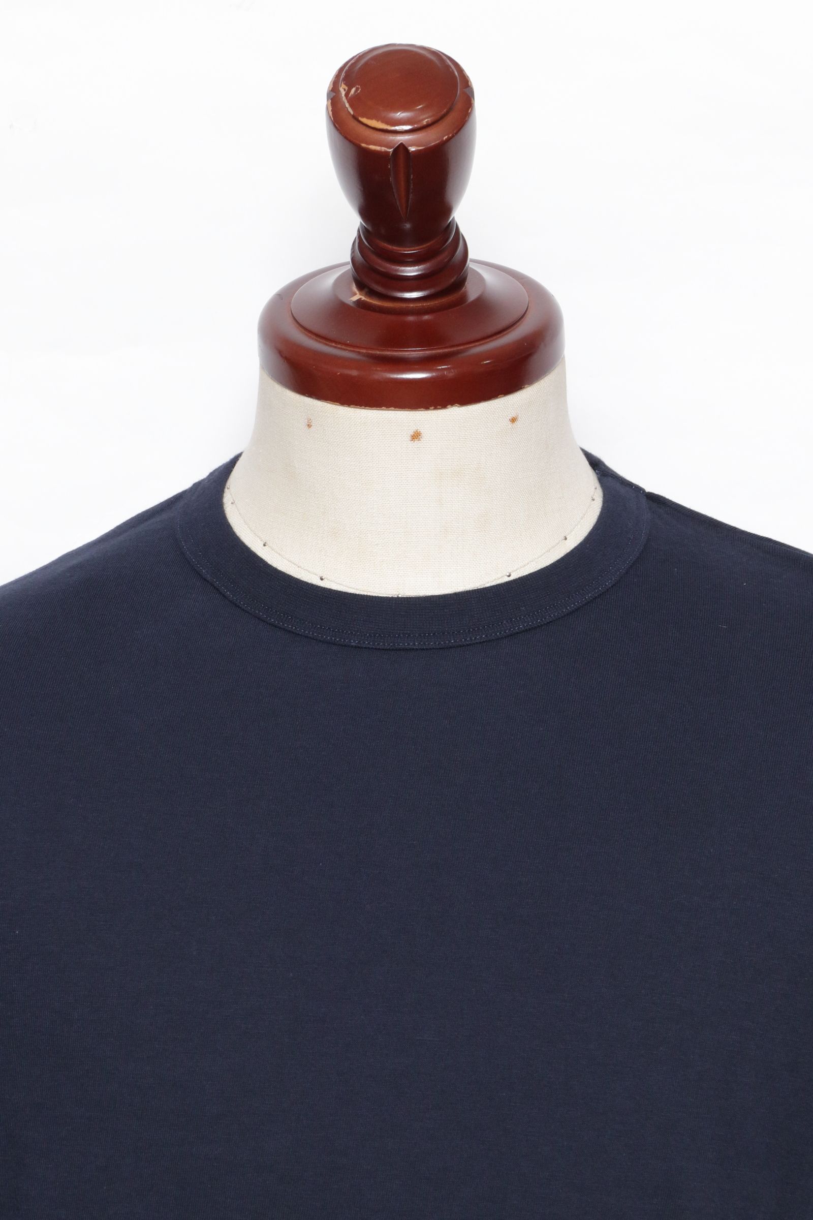 【サイズ50まで】NEBBIOLO LUNGO コットン クルーネック 長袖 カットソー / ネイビー 670