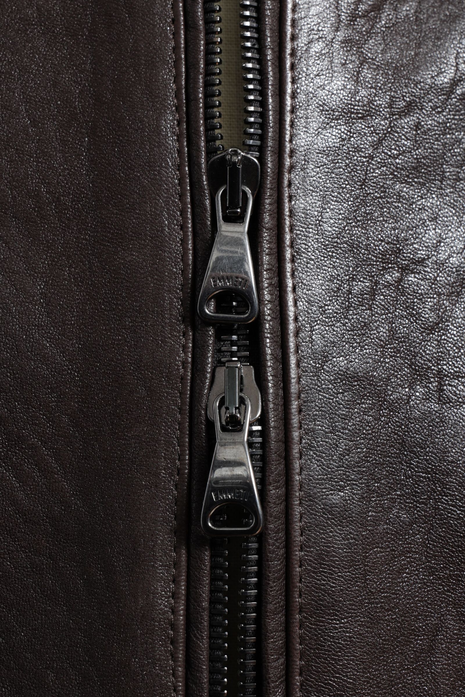 【数量限定】JURI SP NUOVA ZELANDA ニュージーランド産 ラムレザー シングル ライダース レザージャケット  / MARRON ダークブラウン