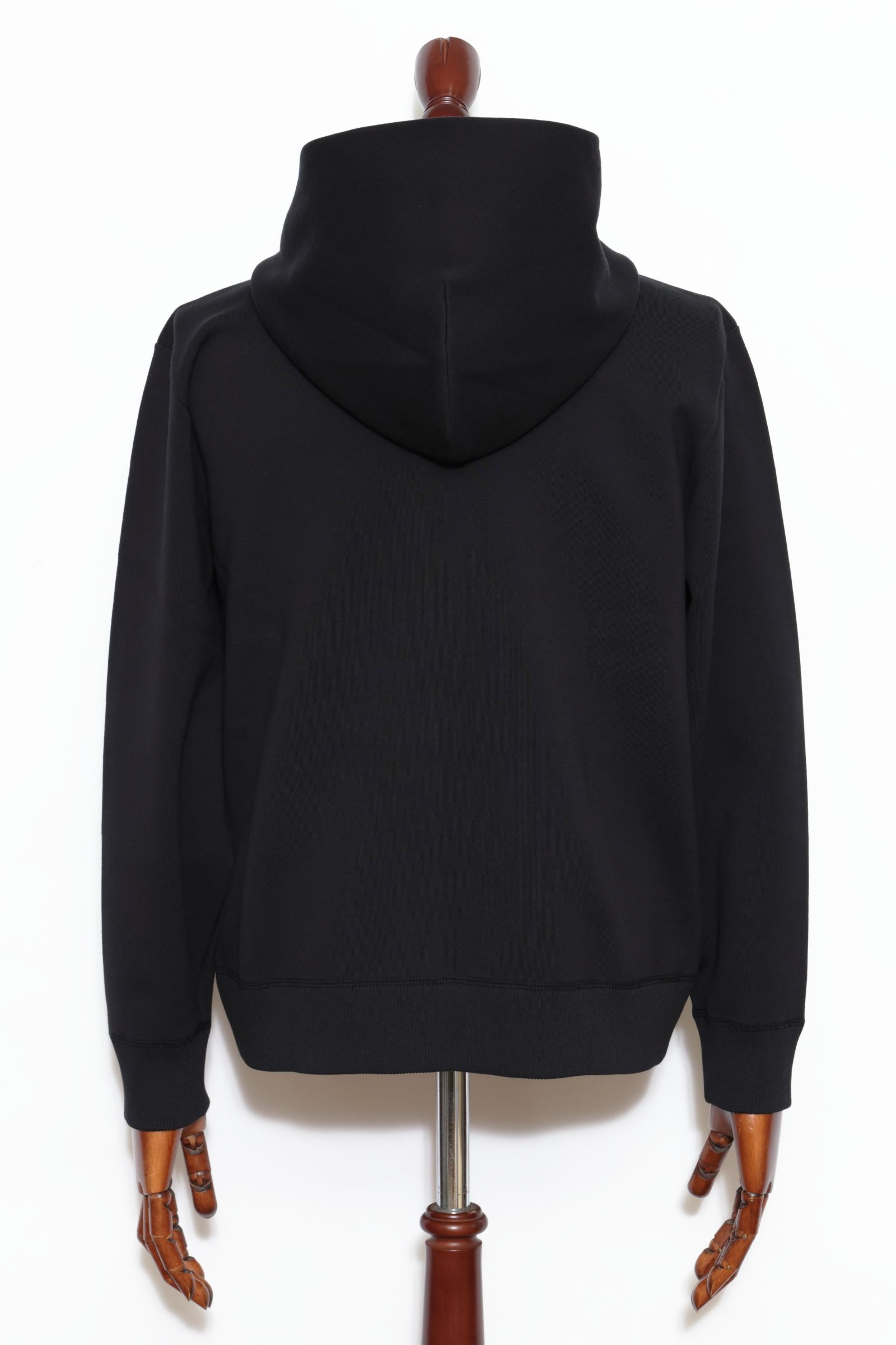 【セットアップあり】arteccoシリーズ #0418 コットン ニット ジップアップパーカー / Black ブラック