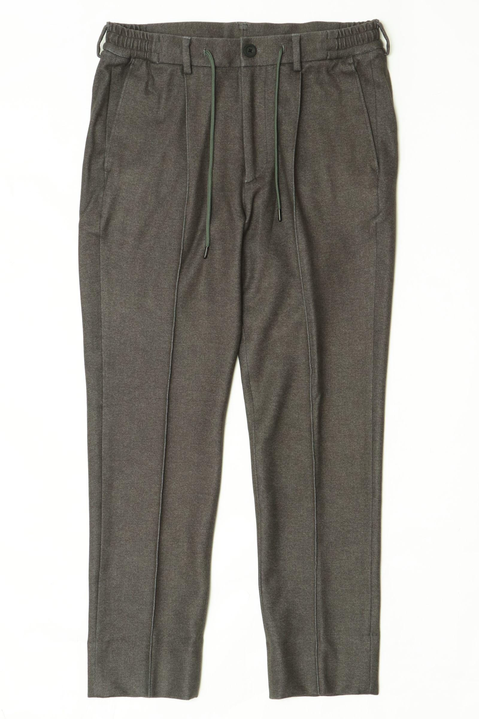 【セットアップあり】"THE FIRST CLASS" CERVINO ウォームジャージ 1プリーツ テーパード イージースラックス / KKI カーキ