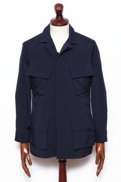 撥水ポリエステル タイプライター ファティーグ ジャケット / ネイビー