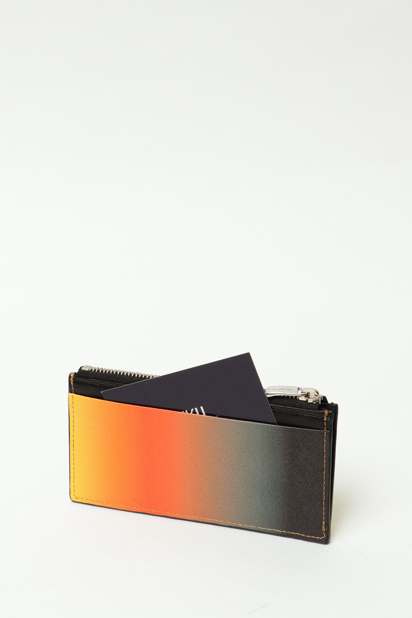 Barcaシリーズ グラデーションプリント シープレザー ミニウォレット / グラデーション