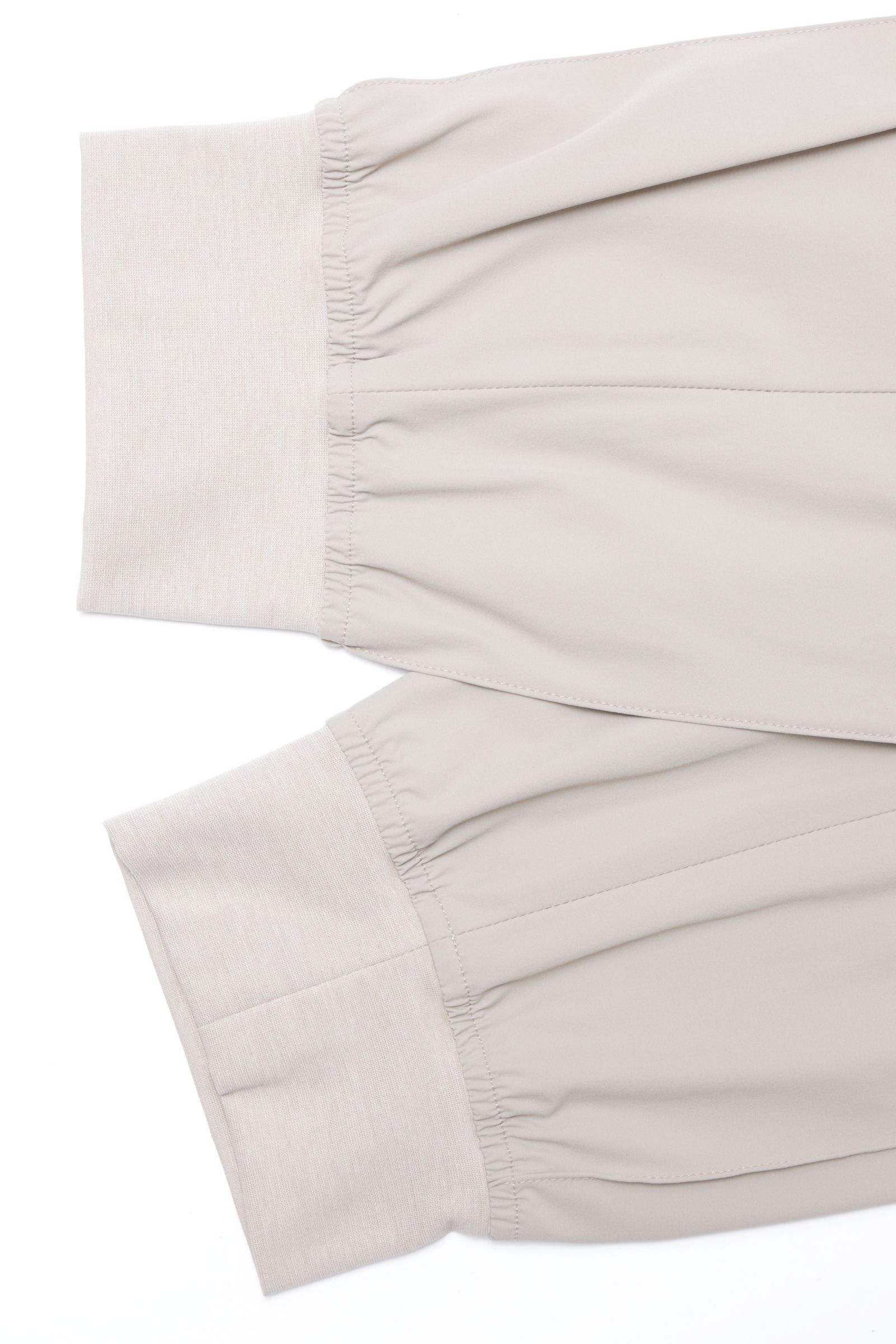 MANFRED RIB A3710 Shaka Nume Nylon 軽量ストレッチナイロン リブパンツ / グレージュ 10