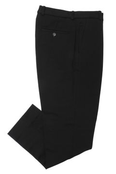 【セットアップあり】 ブラッシュドフリース コットン ストレッチ スラックス / ブラック NERO