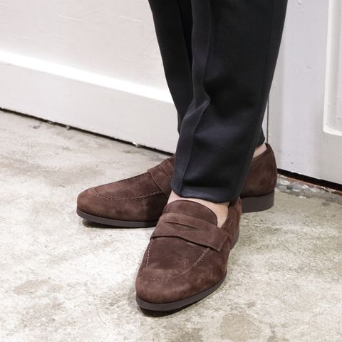 "LARDINI"ニットジャケットを使用したニットオンニットスタイル