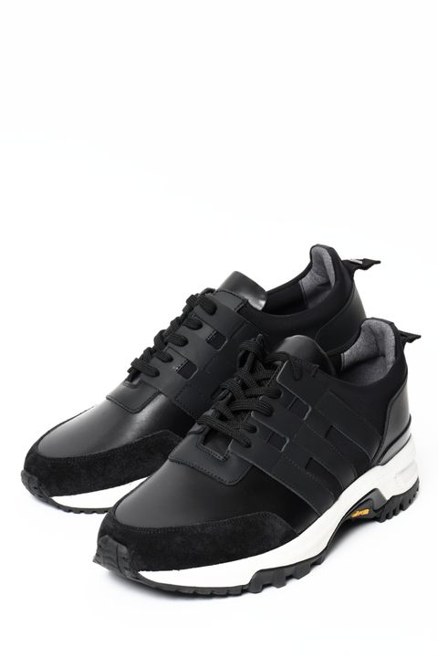 フレンチキップ レザー × ネオプレン スニーカー / 干場義雅氏監修 / ブラック