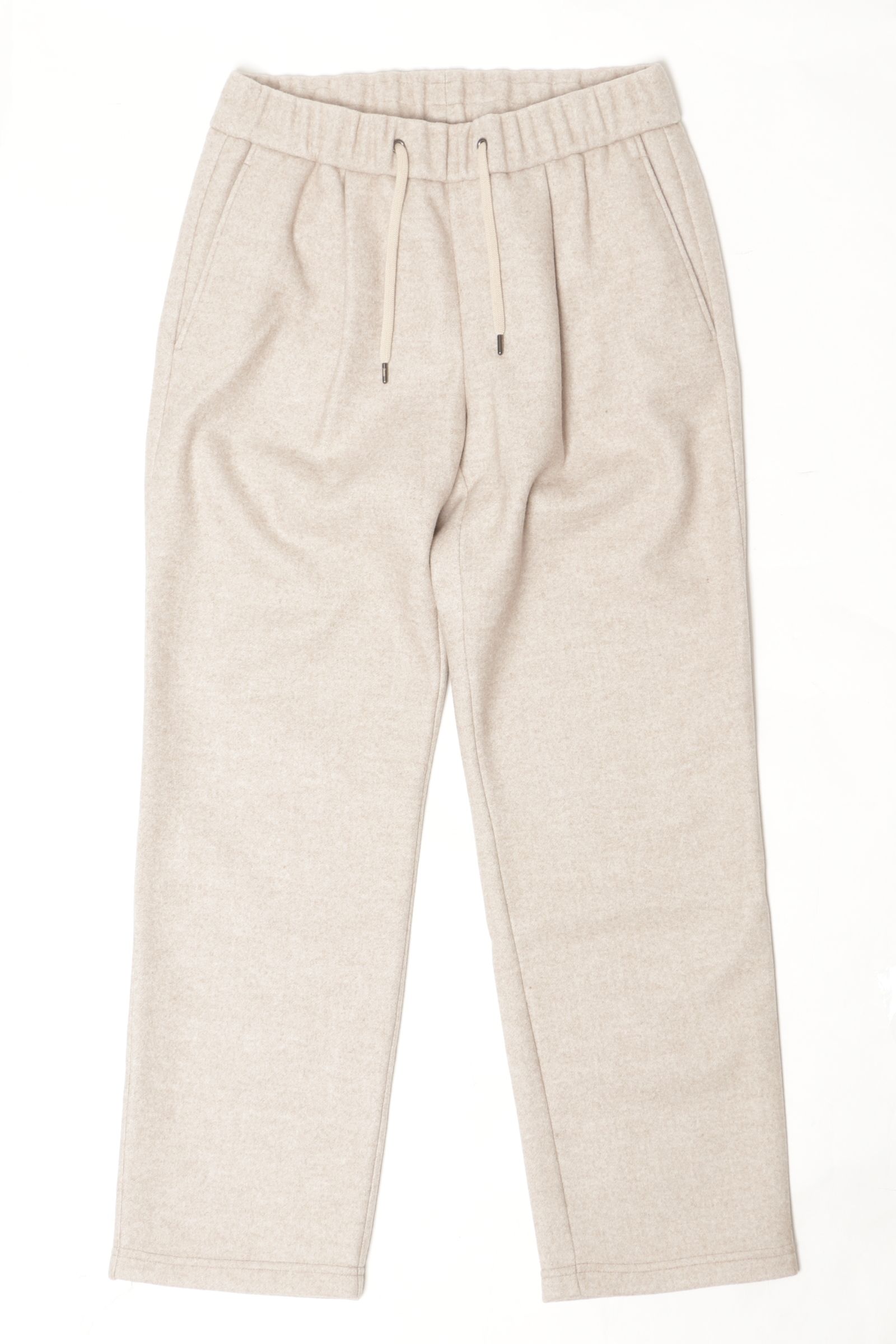 PT000065U ウールブレンド 1プリーツ ジャージー イージーパンツ / アイボリー 1985