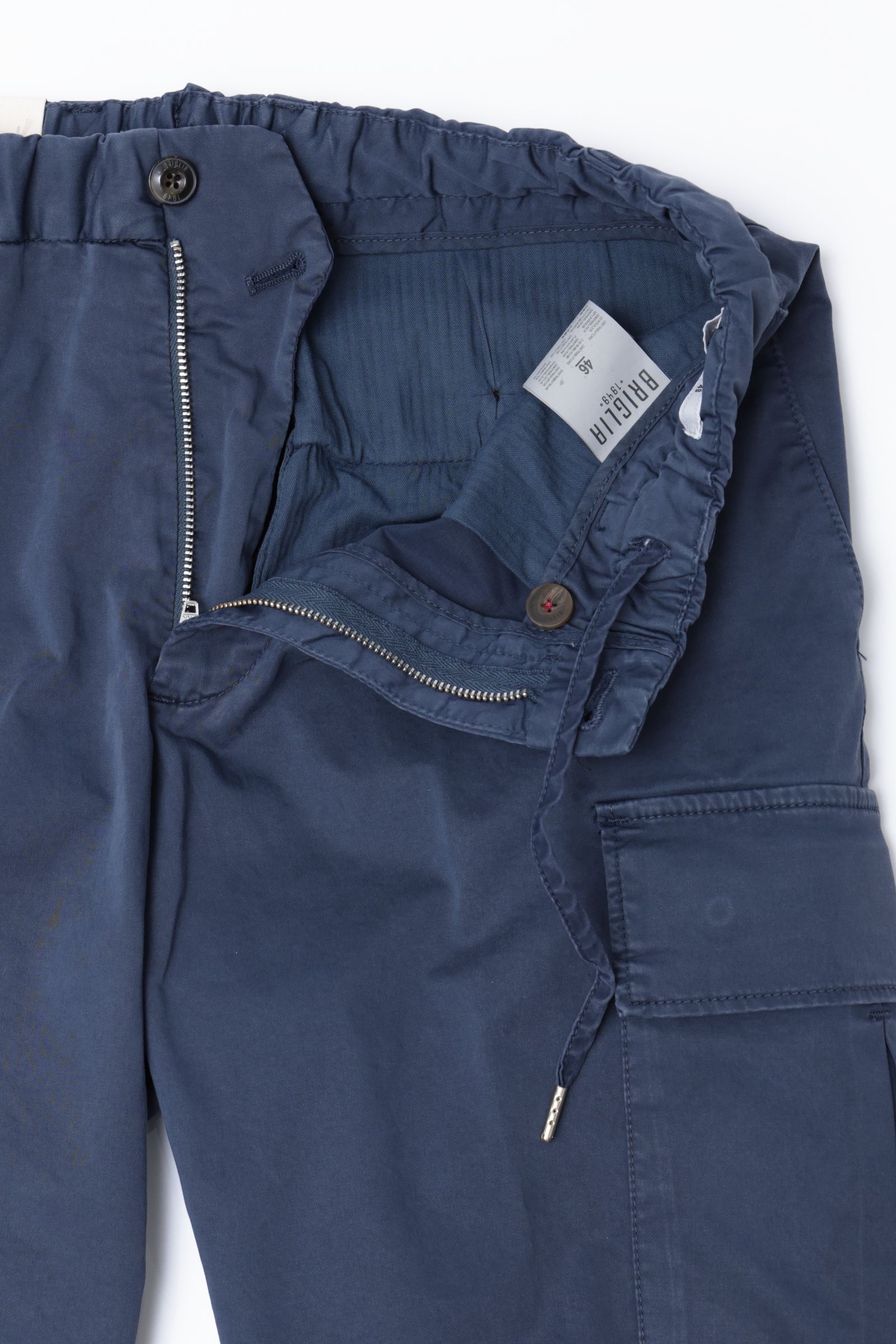 【干場さん別注】 NEWPORT ガーメントダイコットン カーゴショーツ  / ネイビー