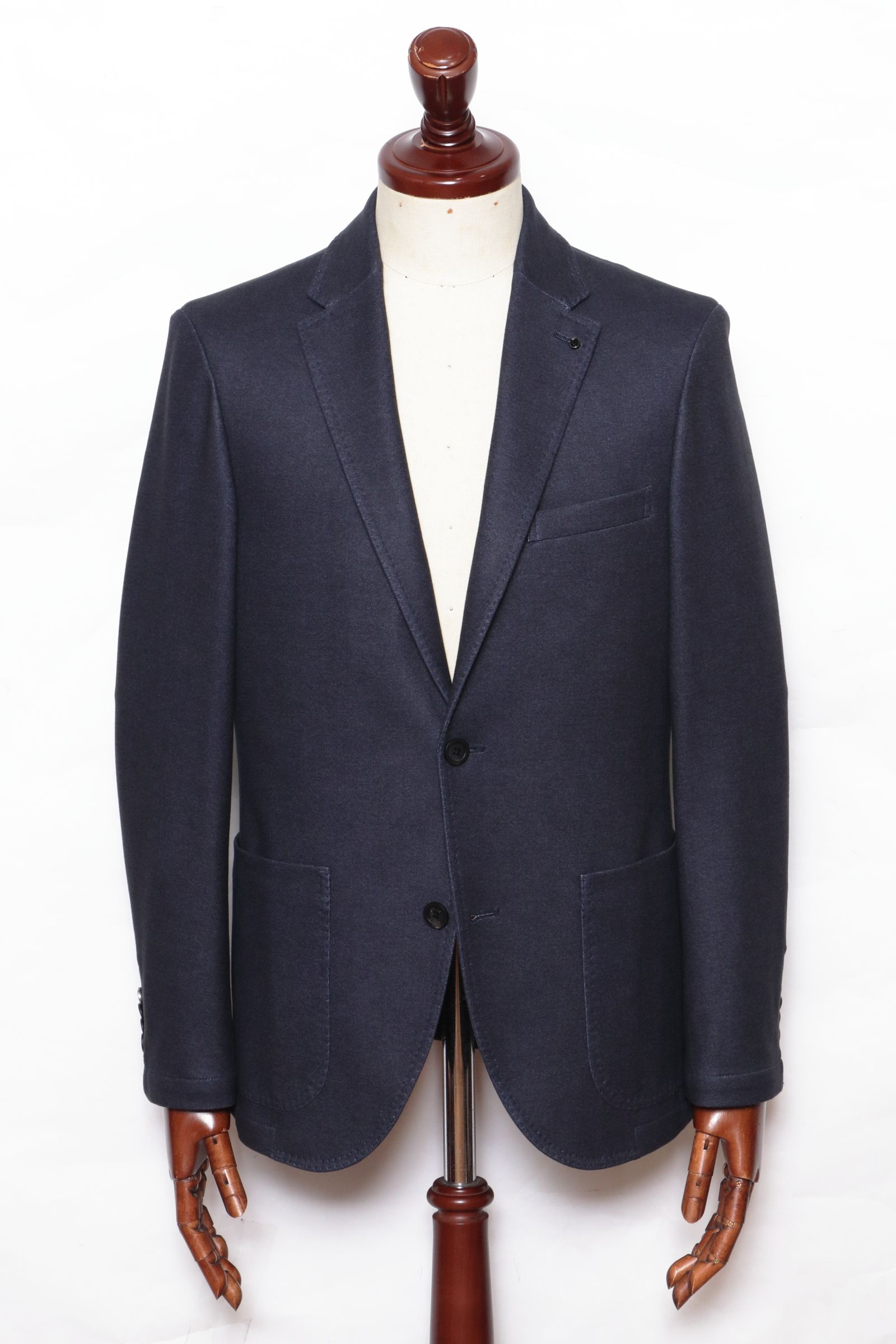 【セットアップあり】"THE FIRST CLASS" CERVINO ウォームジャージ 2B テイラードジャケット / NVY ネイビー