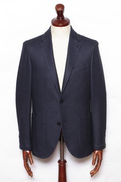 【セットアップあり】"THE FIRST CLASS" CERVINO ウォームジャージ 2B テイラードジャケット / NVY ネイビー