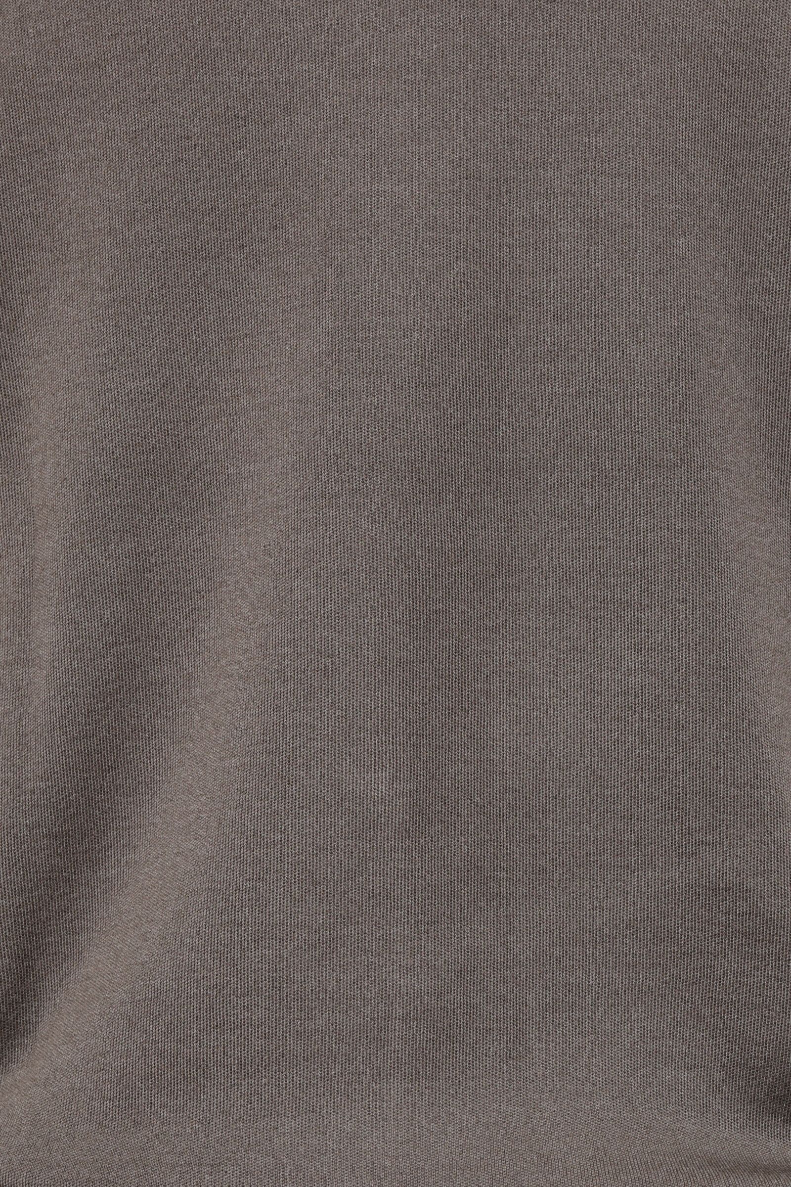lussoシリーズ #0721 18G カシミヤシルク モックネック ロングスリーブ ニット / KHAKI BROWN カーキブラウン