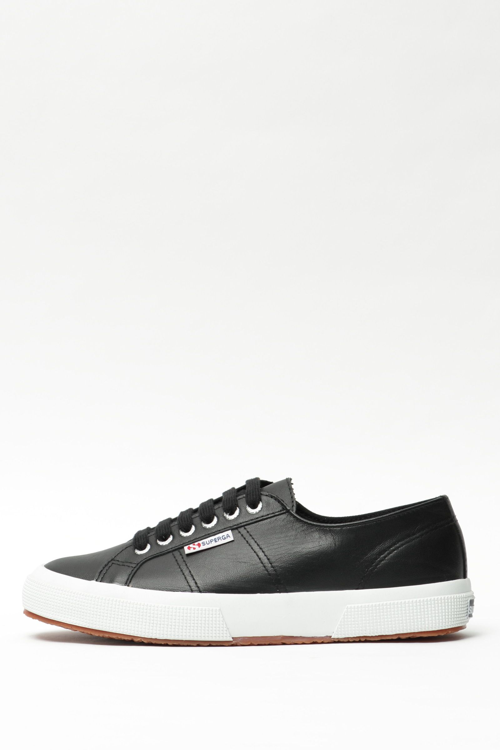 SUPERGA - 2750 NAPLNGCOTU ナッパレザー スニーカー / ブラック