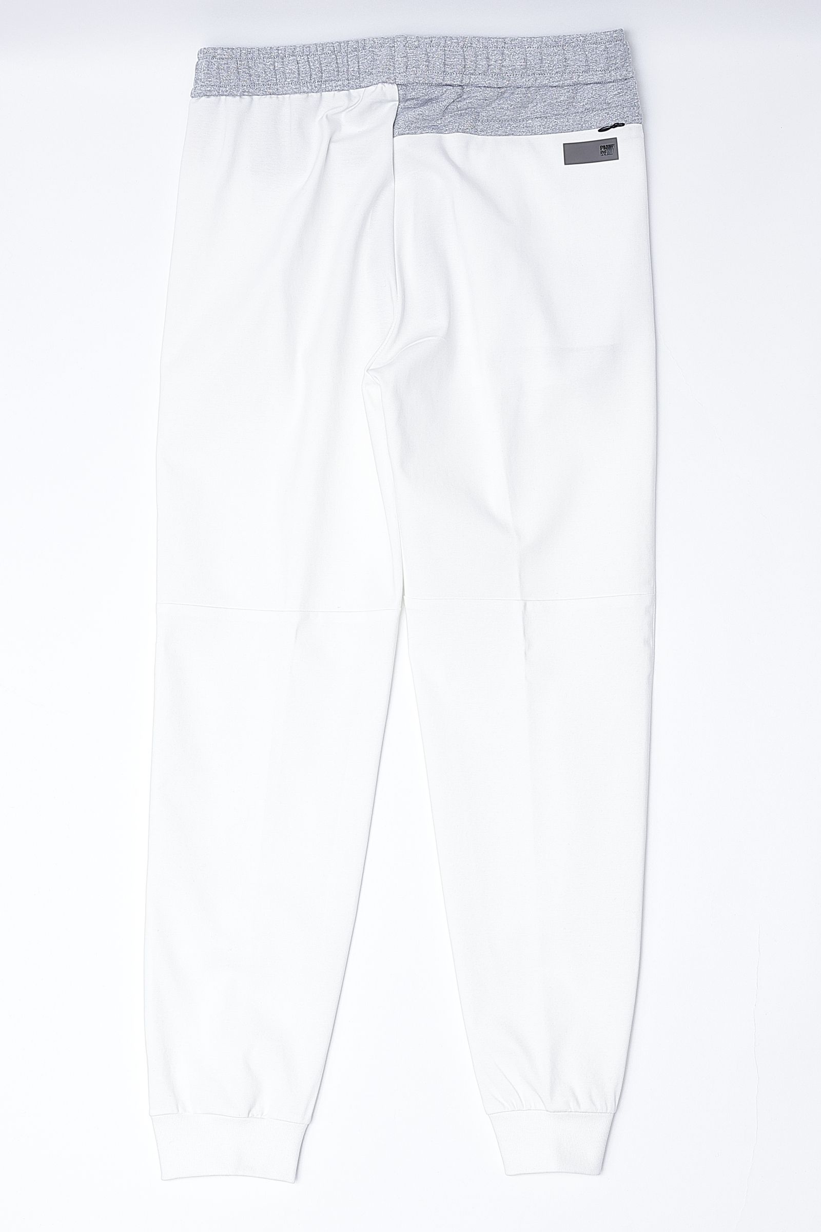 【セットアップあり】ARLEY PANYS ストレッチジャージ スウェットコンビ ワンポイントロゴ ジョガーパンツ / ホワイト × グレー × ブラック