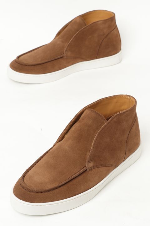 BARTEX M007 スウェード モカシン スリッポン チャッカスニーカー / SIENNA ブラウン