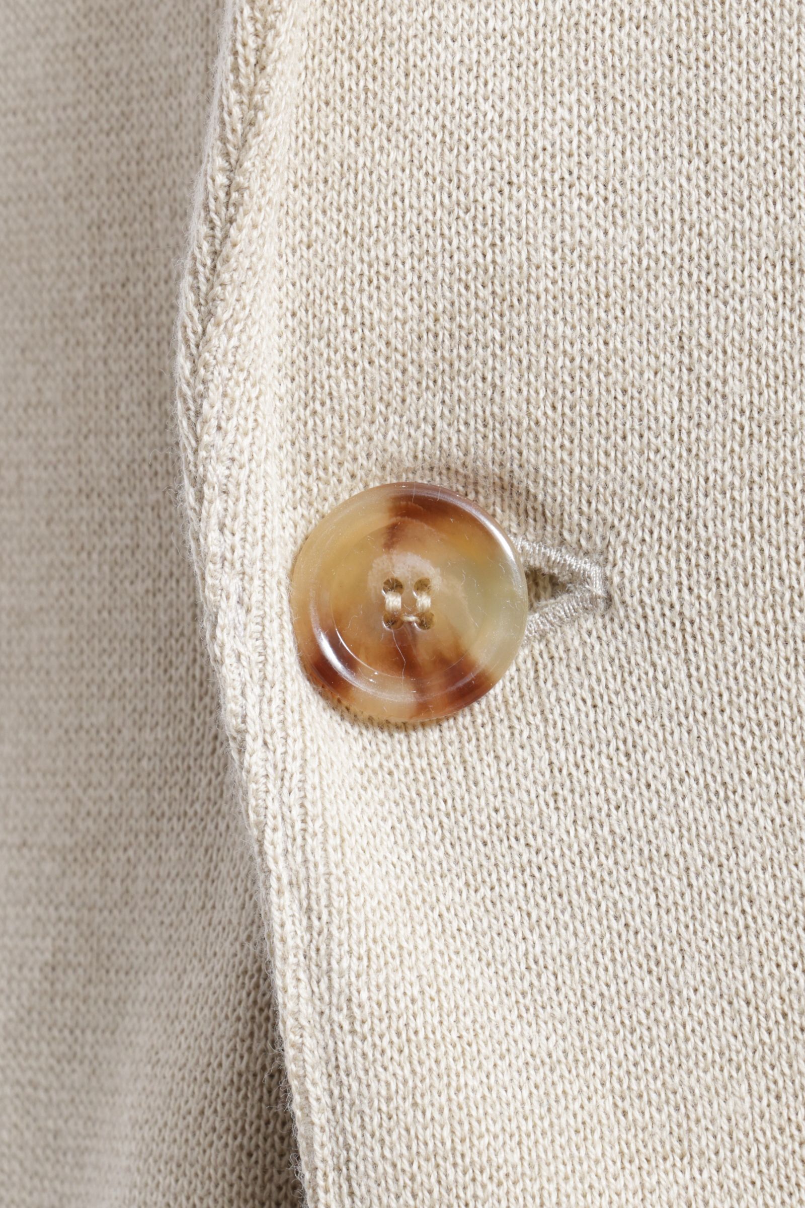 ALJM コットン ニット 2B ジャケット  / ベージュ 02120