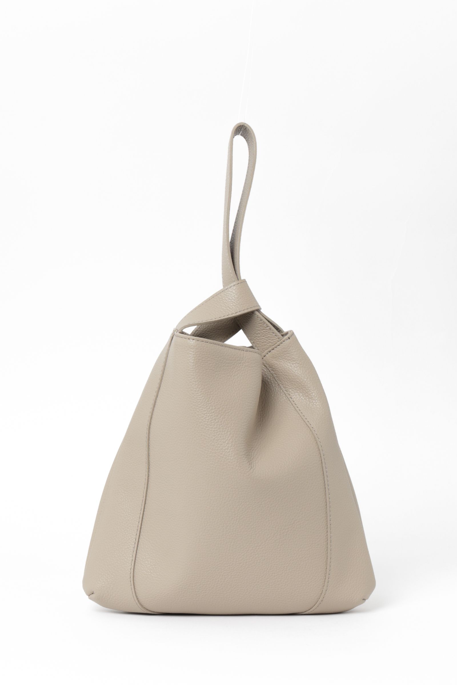 イタリアン シュリンクレザー ワンハンドルバッグ  / トープ