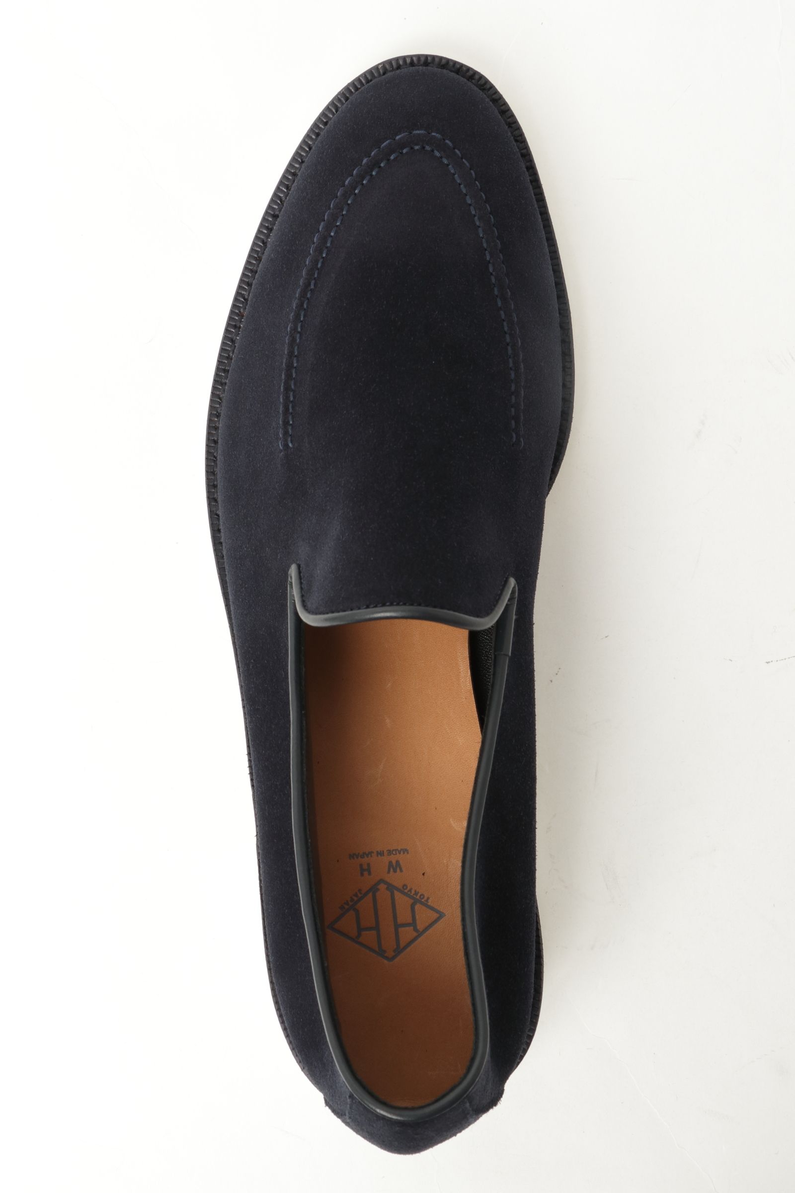 【先行予約】チャールズFステッド スーパースエード スリッポン シューズ 革靴 / ネイビー