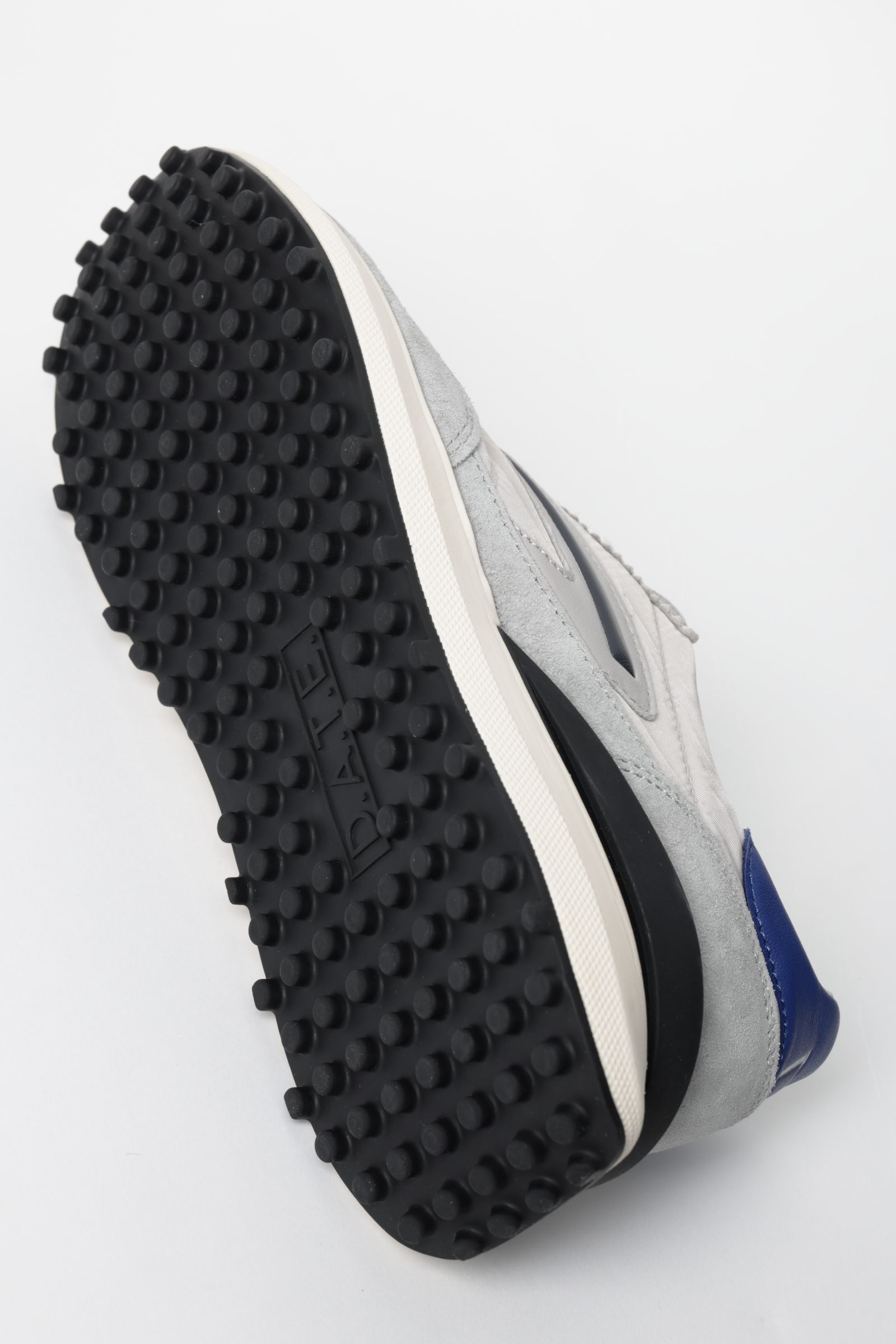 Athleta ナイロン × スウェード ランシュータイプ スニーカー / ライトグレー