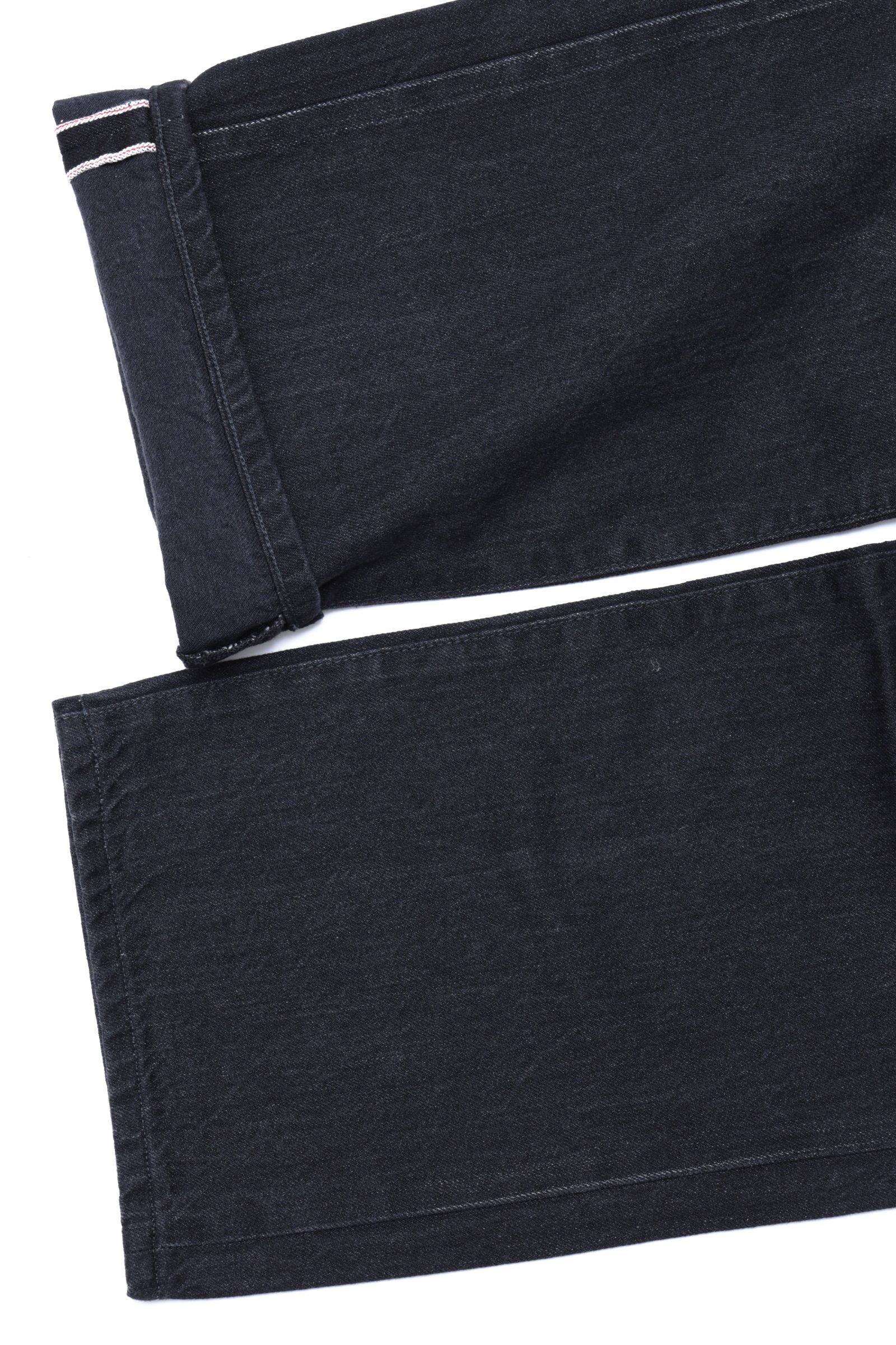 CINCH BACK BAGGY JEANS ユーズド加工 ワイド デニムパンツ / BLACK USED ブラック