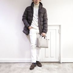 WH - ダブルエイチ ローファーを使用したホワイトブラウン スタイル