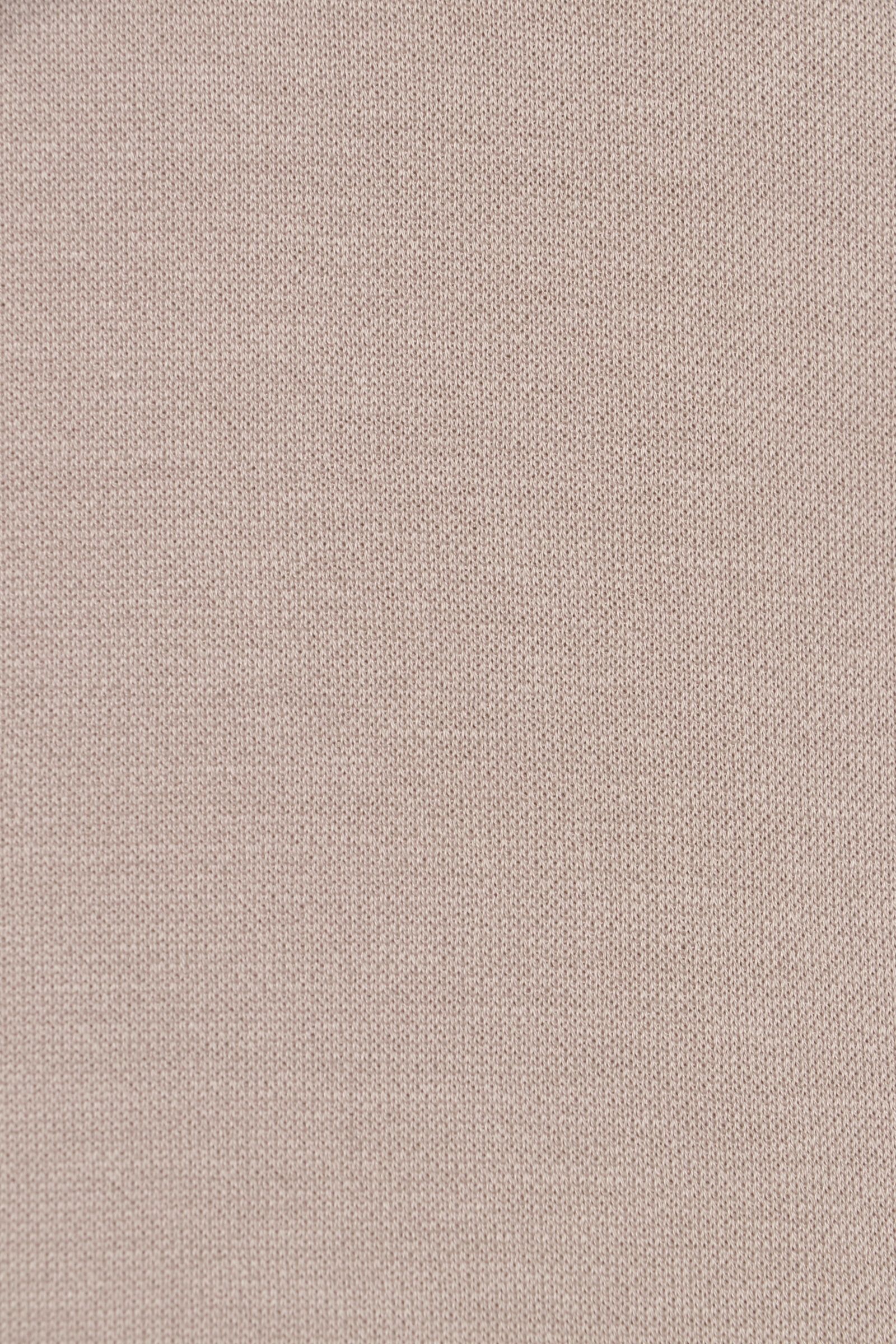 JG000206U ジャージニットエフェクト コットン クルーネック Tシャツ / グレージュ