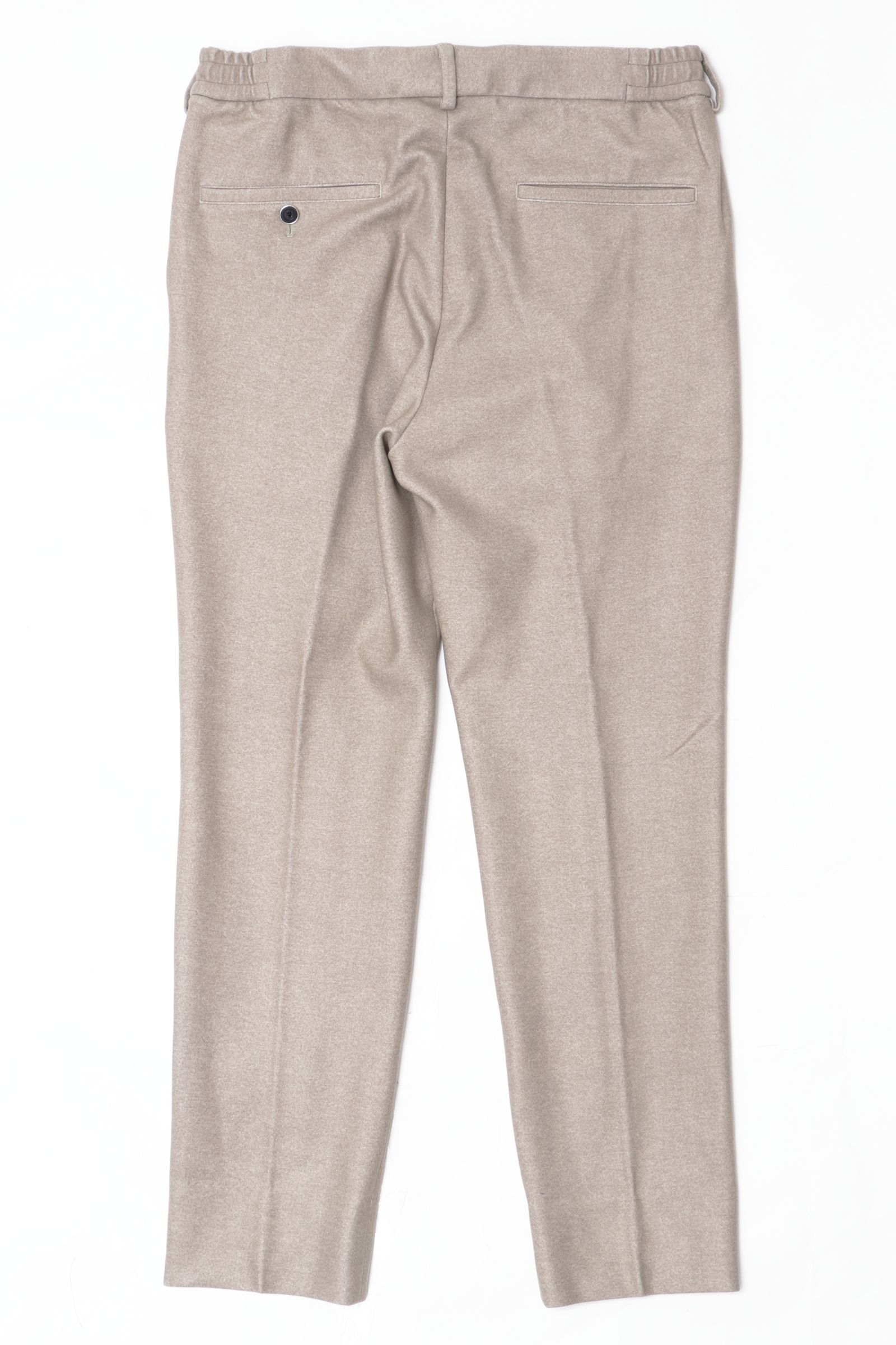 【セットアップあり】"THE FIRST CLASS" CERVINO ウォームジャージ 1プリーツ テーパード イージースラックス / LBEG ライトベージュ