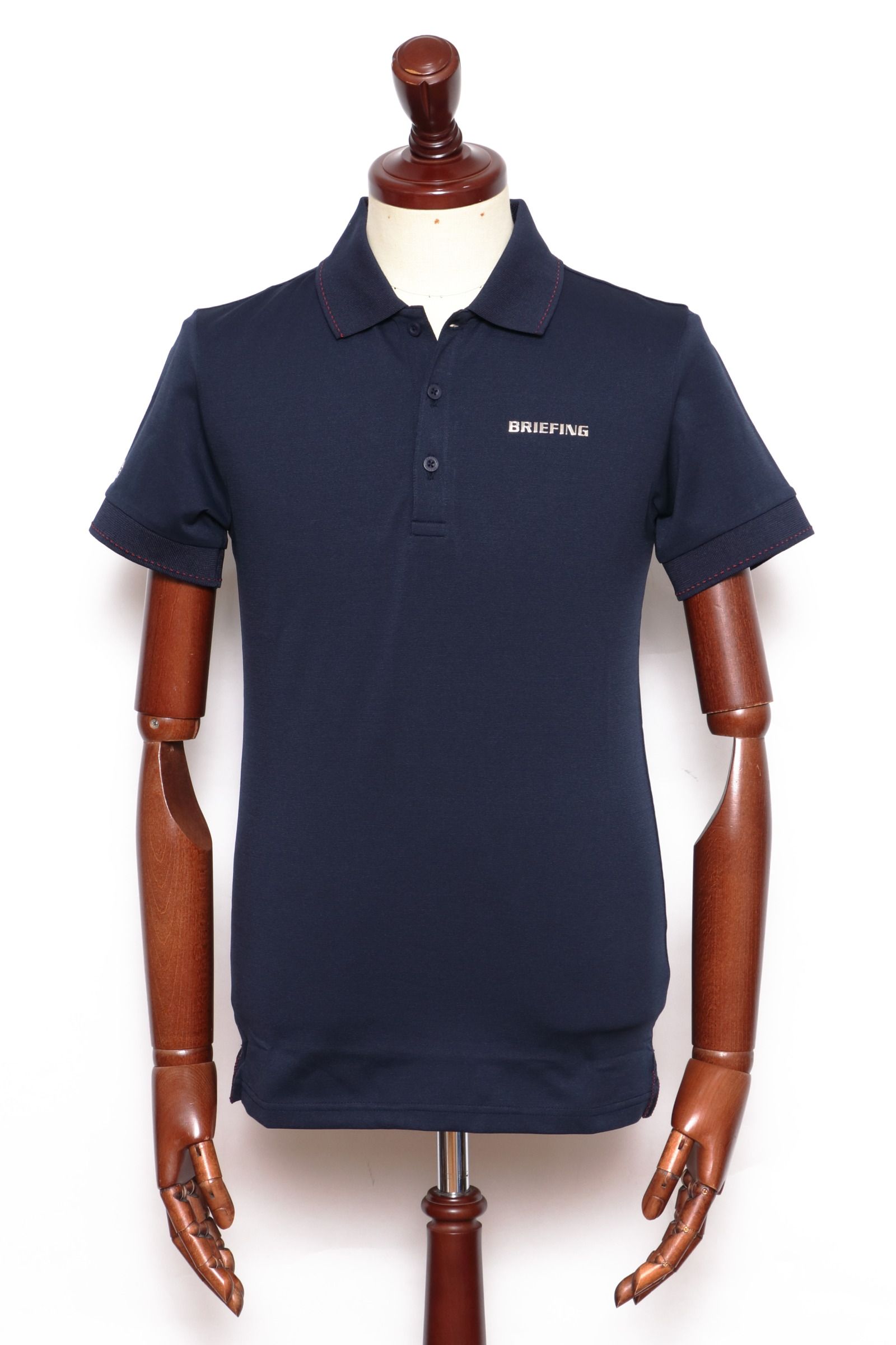 BRIEFING GOLF - MENS BASIC POLO ストレッチナイロン ポロ / ネイビー