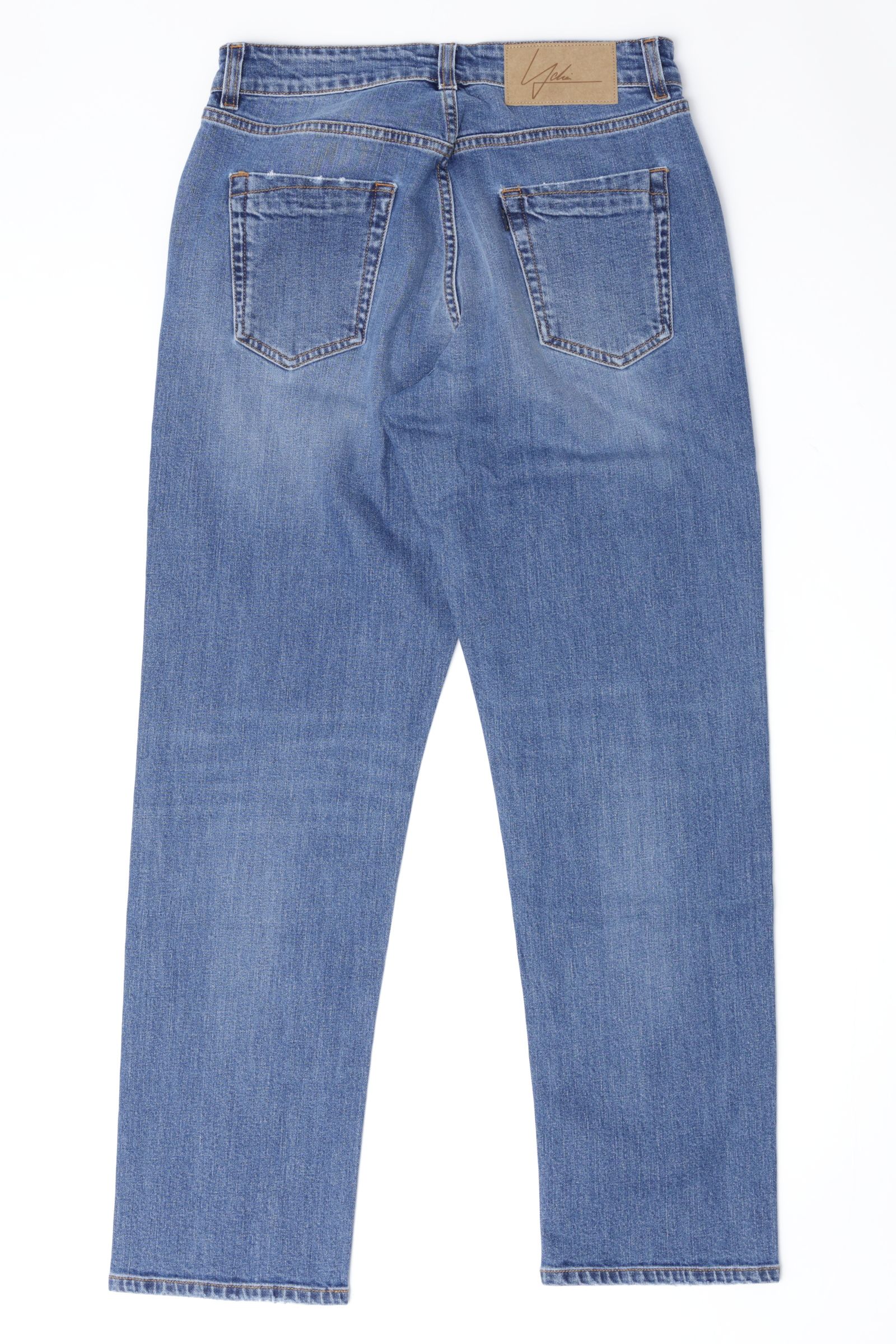 ROBUSTO ワイドテーパード ストーンウォッシュ デニムパンツ  / ブルーウォッシュ