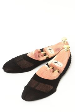 ネコポス対応(385円で発送)/コットンナイロン 無地 シューズインソックス フットカバー / ブラック