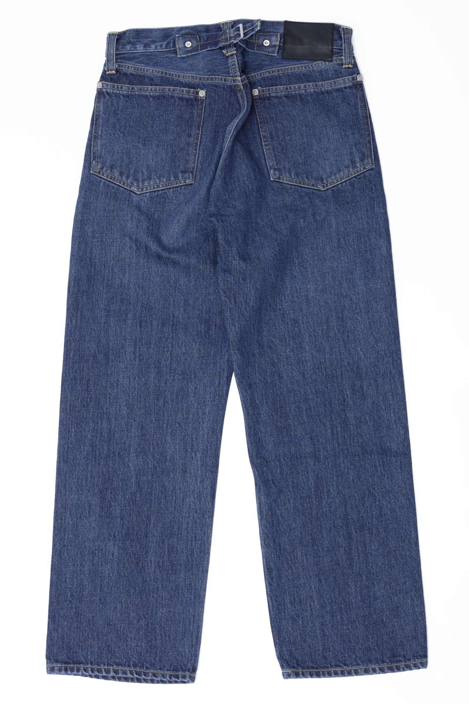 SVNDE ユーズド加工 ワイド デニムパンツ / INDIGO USED ブルー