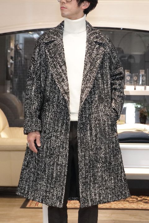 【アウトレットコーデ】"Hevoベルデットダブルコート"を使用したドレスポコーデ