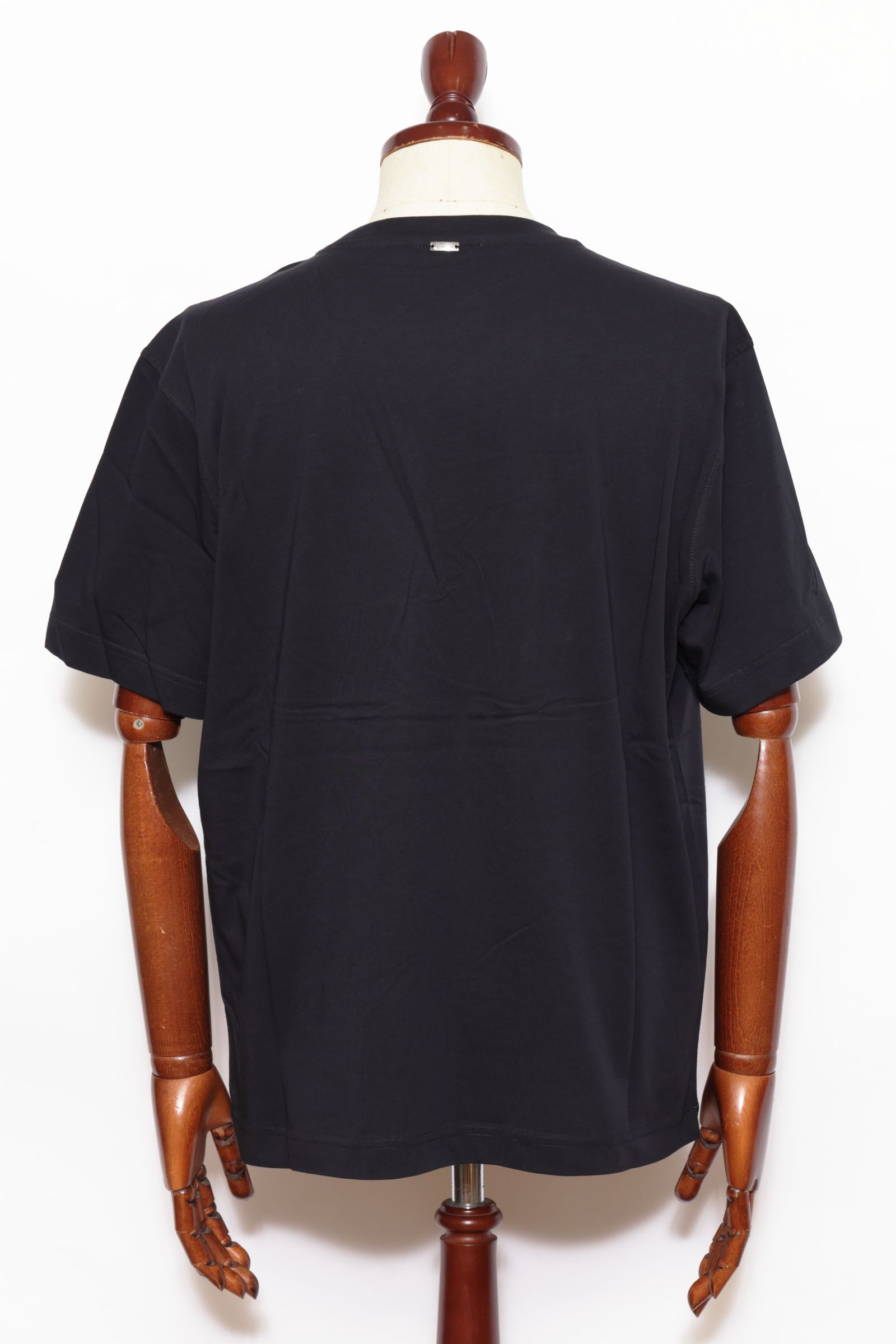 JG00045UR エンボスロゴ クルーネック コットンジャージー Tシャツ / ネイビー 9200