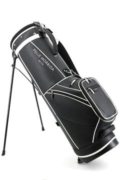 Golfシリーズ 型押しPVC  スタンド キャディバッグ / ブラック 【LEON 11月号掲載】