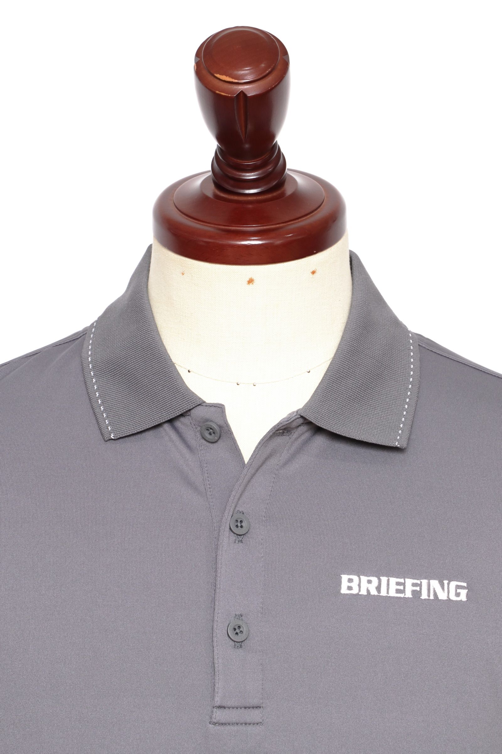 BRIEFING GOLF - MENS TOUR POLO ストレッチナイロン ポロ / グレー ...