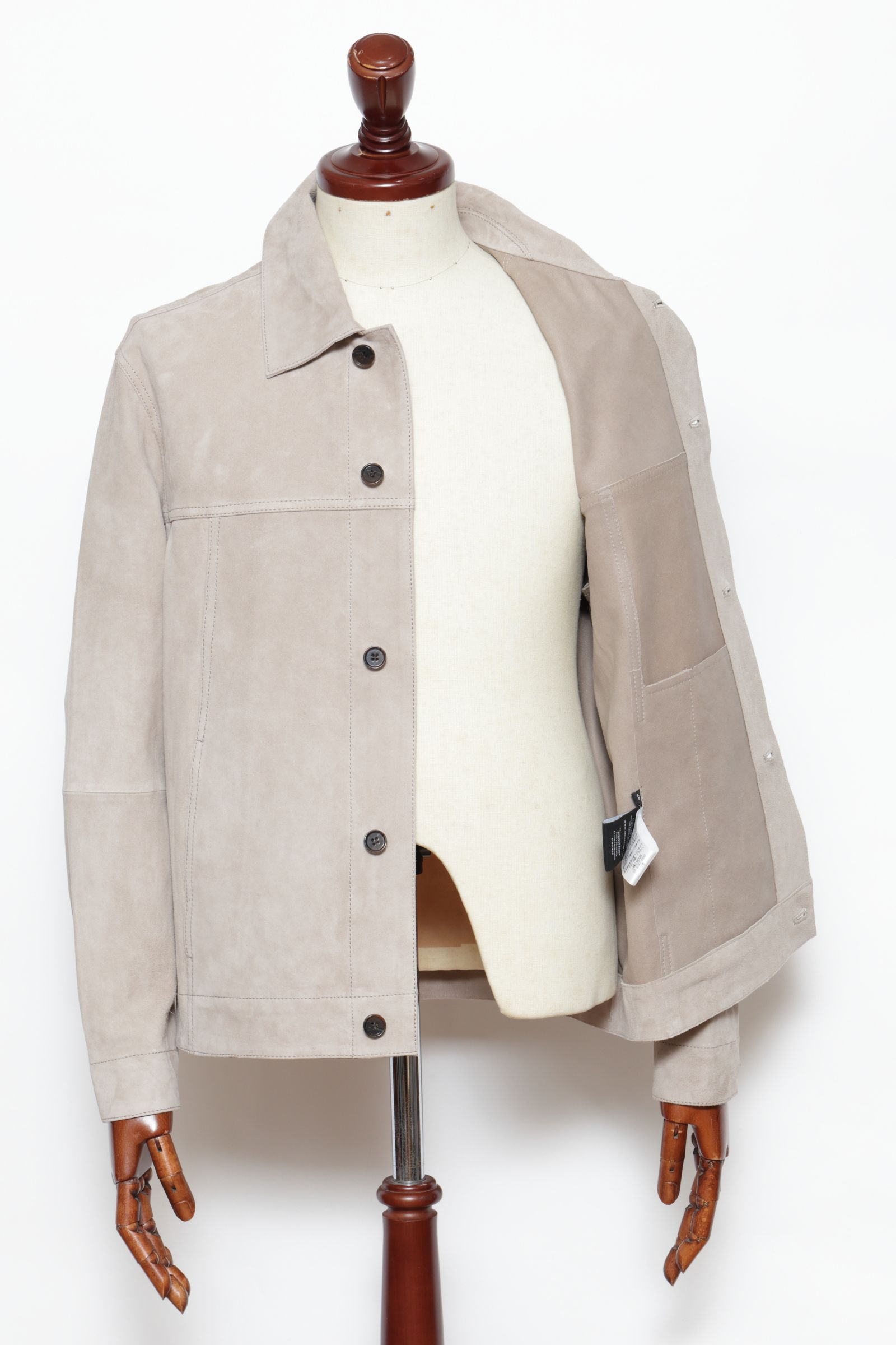 JADEN ゴートスエード Gジャンタイプ シャツジャケット / GRAYTAUPE グレートープ