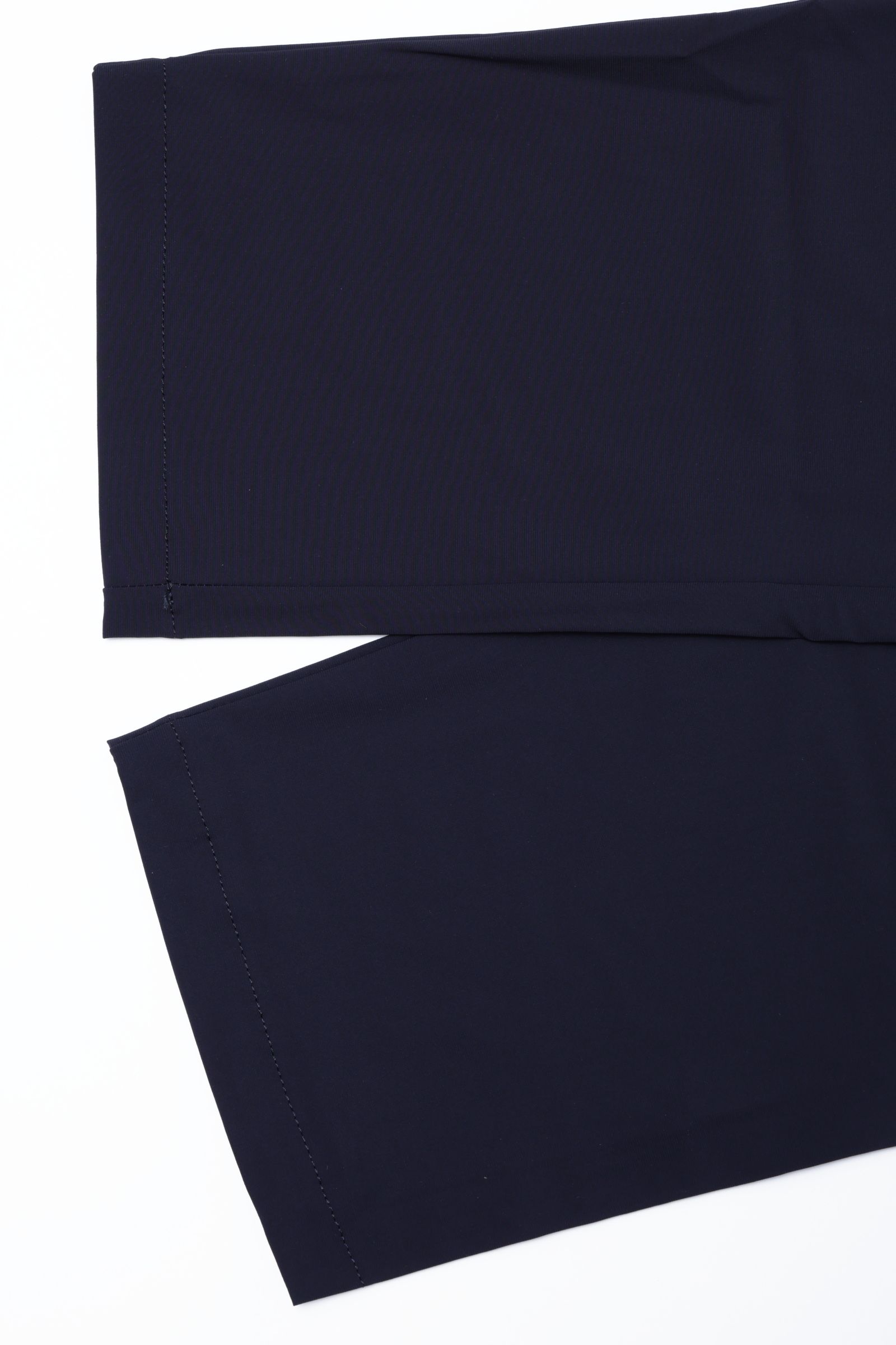 【セットアップあり】ストレッチ ナイロン ジャージ ワンプリーツ シャーリングパンツ  / ネイビー