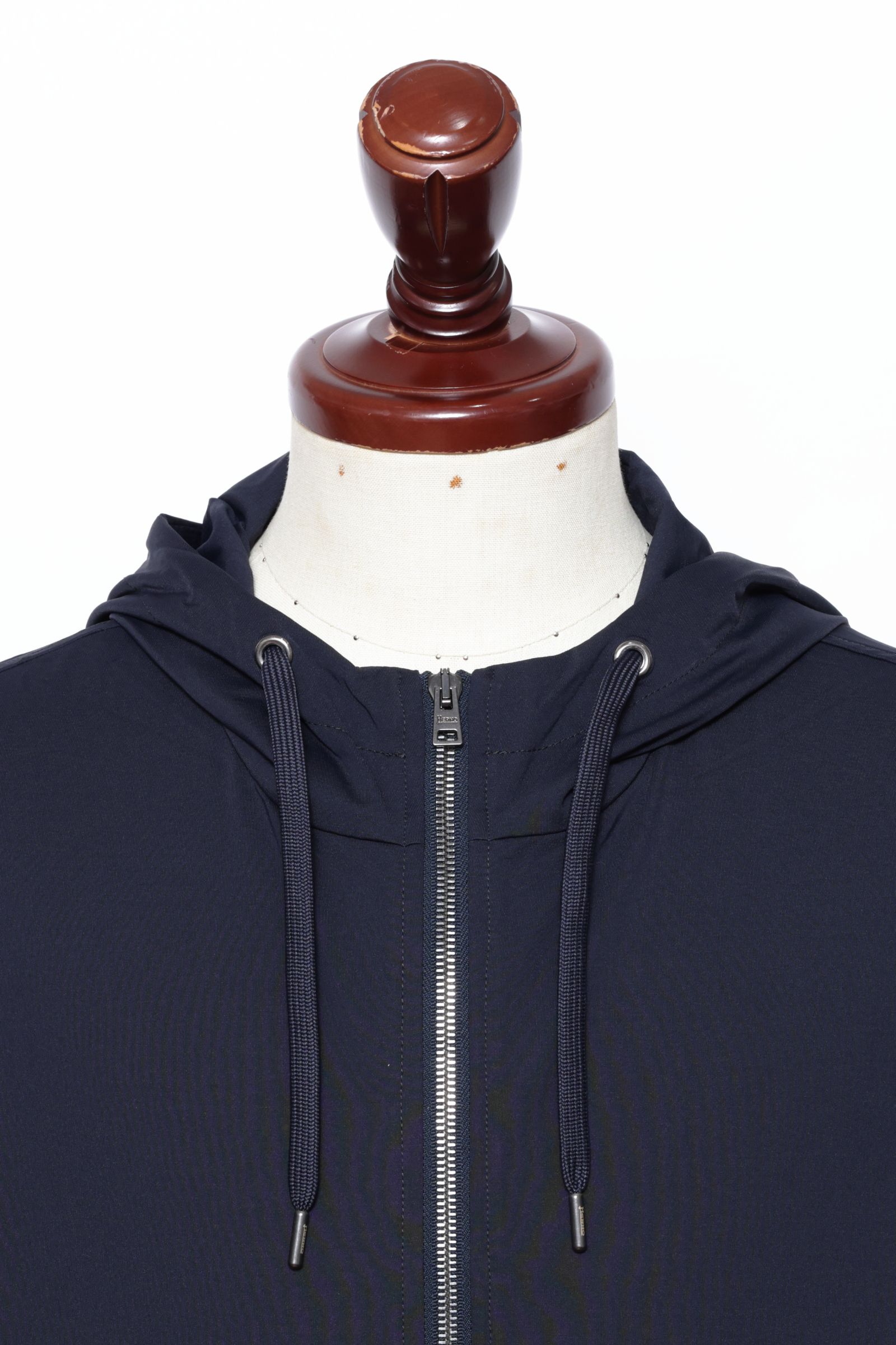 ストレッチジャージ リラックスシルエット パーカ / ネイビー 9200