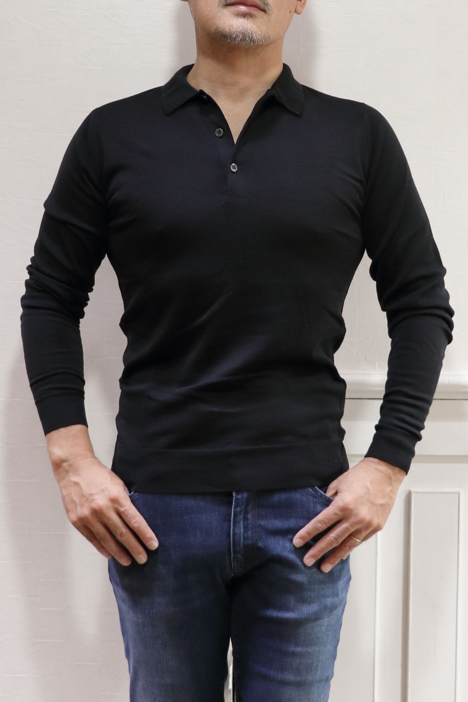 新品 John Smedley 最高級メリノウール ポロシャツ Sサイズ - トップス