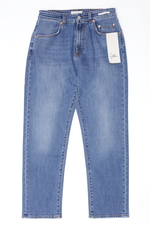 ROBUSTO ワイドテーパード ストーンウォッシュ デニムパンツ  / ブルーウォッシュ