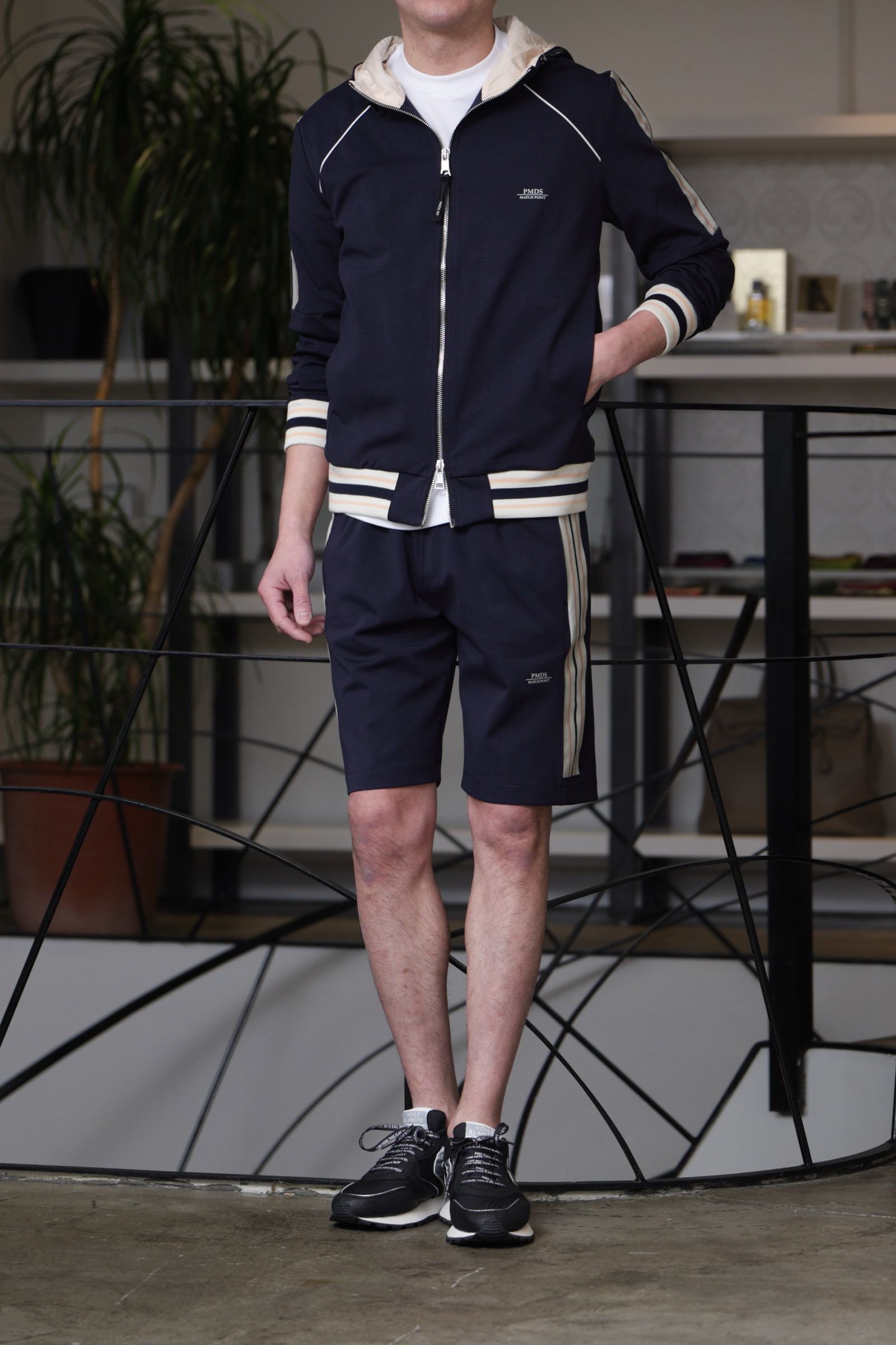 P.M.D.S.を使用した、軽快に着こなすセットアップショーツ