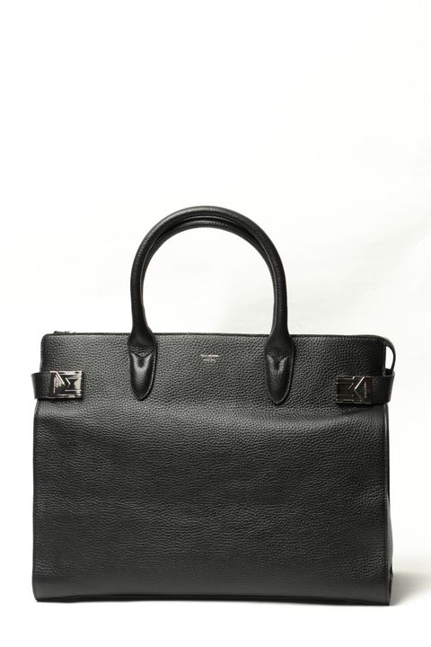 MAIDEN VOYAGE シュリンクレザー ボストン ブローフ バッグ / ブラック