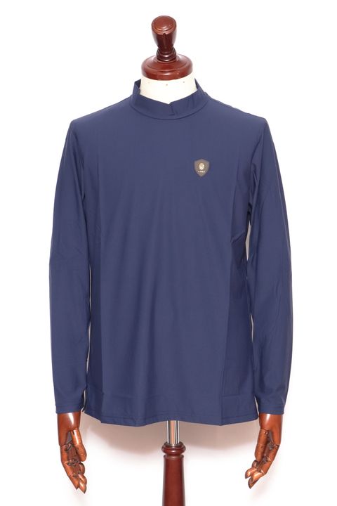 CANCLINI HIGHNECK SHIRT テクノナイロンジャージー 長袖ハイネック / ネイビー
