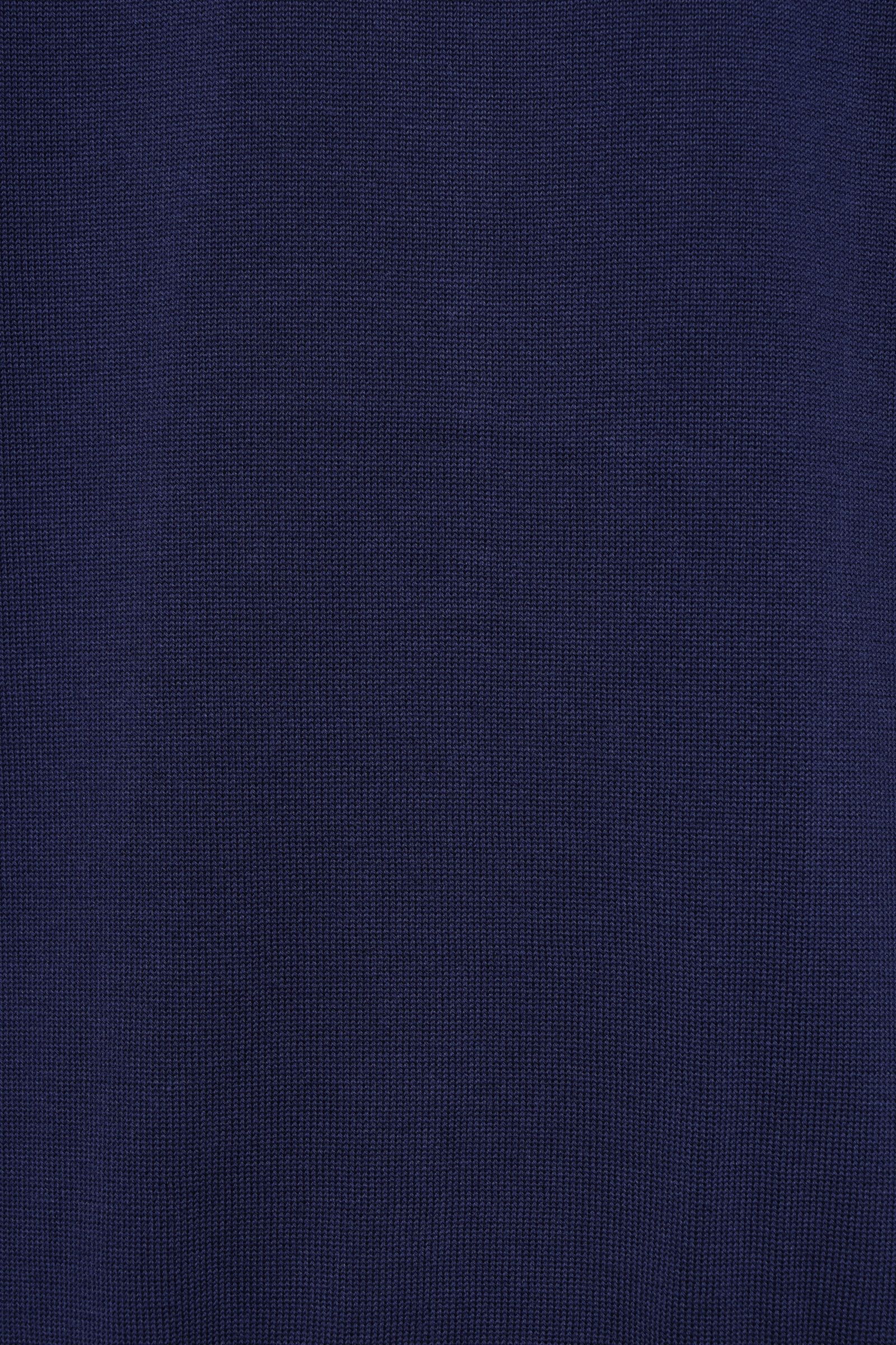 BZ1ML クレープコットン MA-1型 ジップアップニット / ネイビー 0880