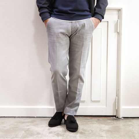 "HERNO"ジップアップスタンドブルゾンを使用した春スタイル