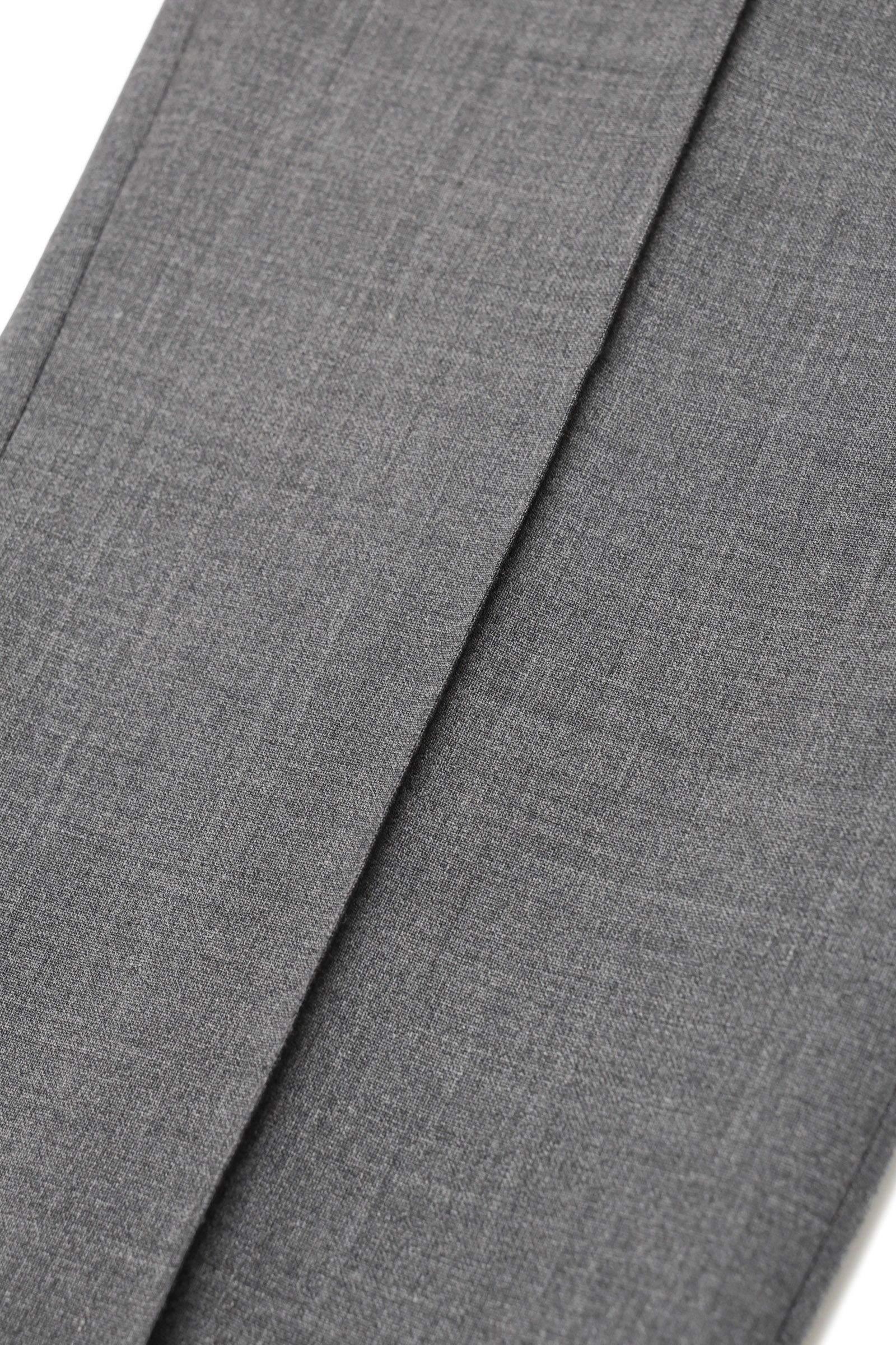 サイズ52まで【干場義雅氏 別注モデル】H DUE 永久クリース ストレッチウール パンツ / グレー