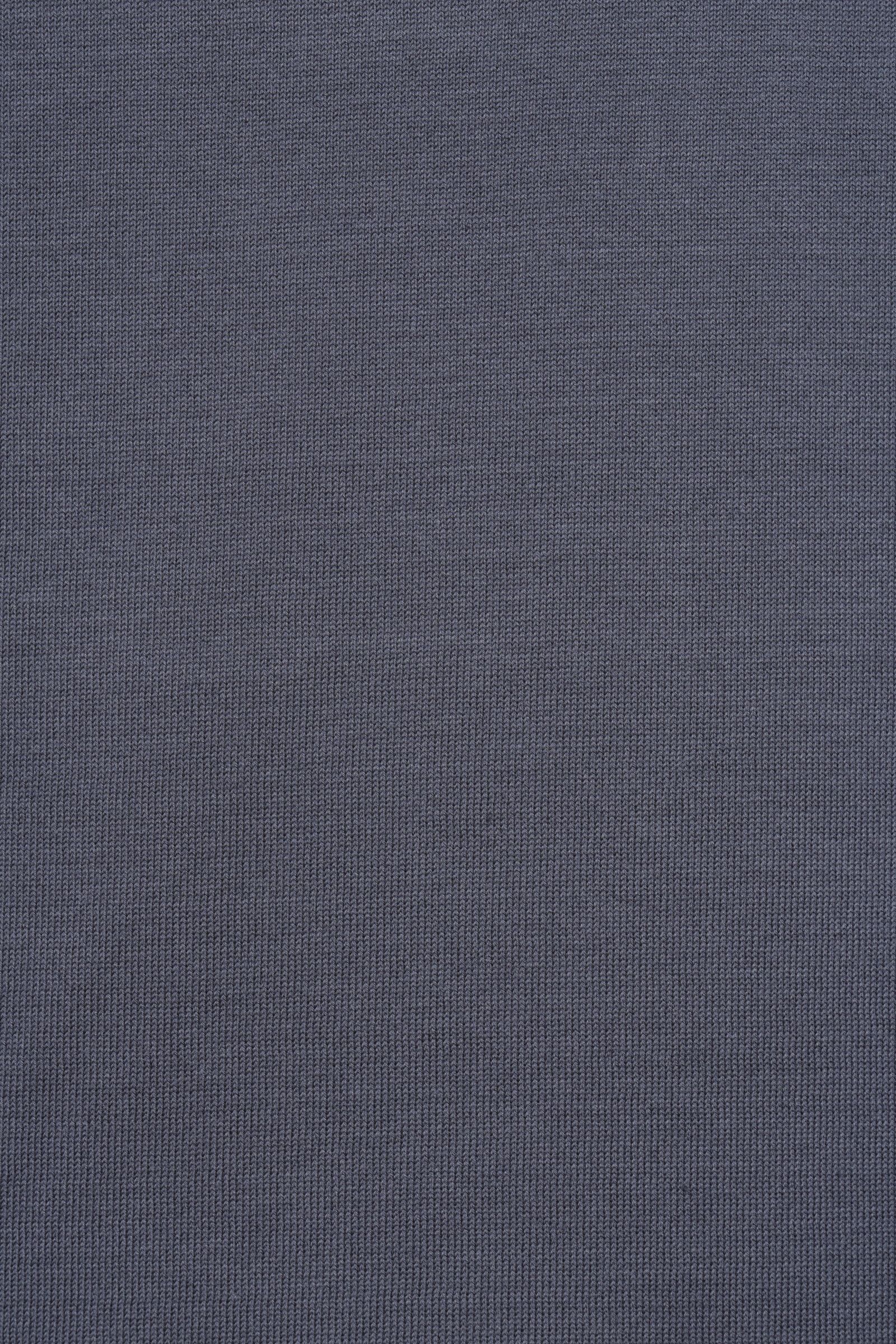 干場氏モデル クレープコットン ショートスリーブ スキッパーポロ / グレー