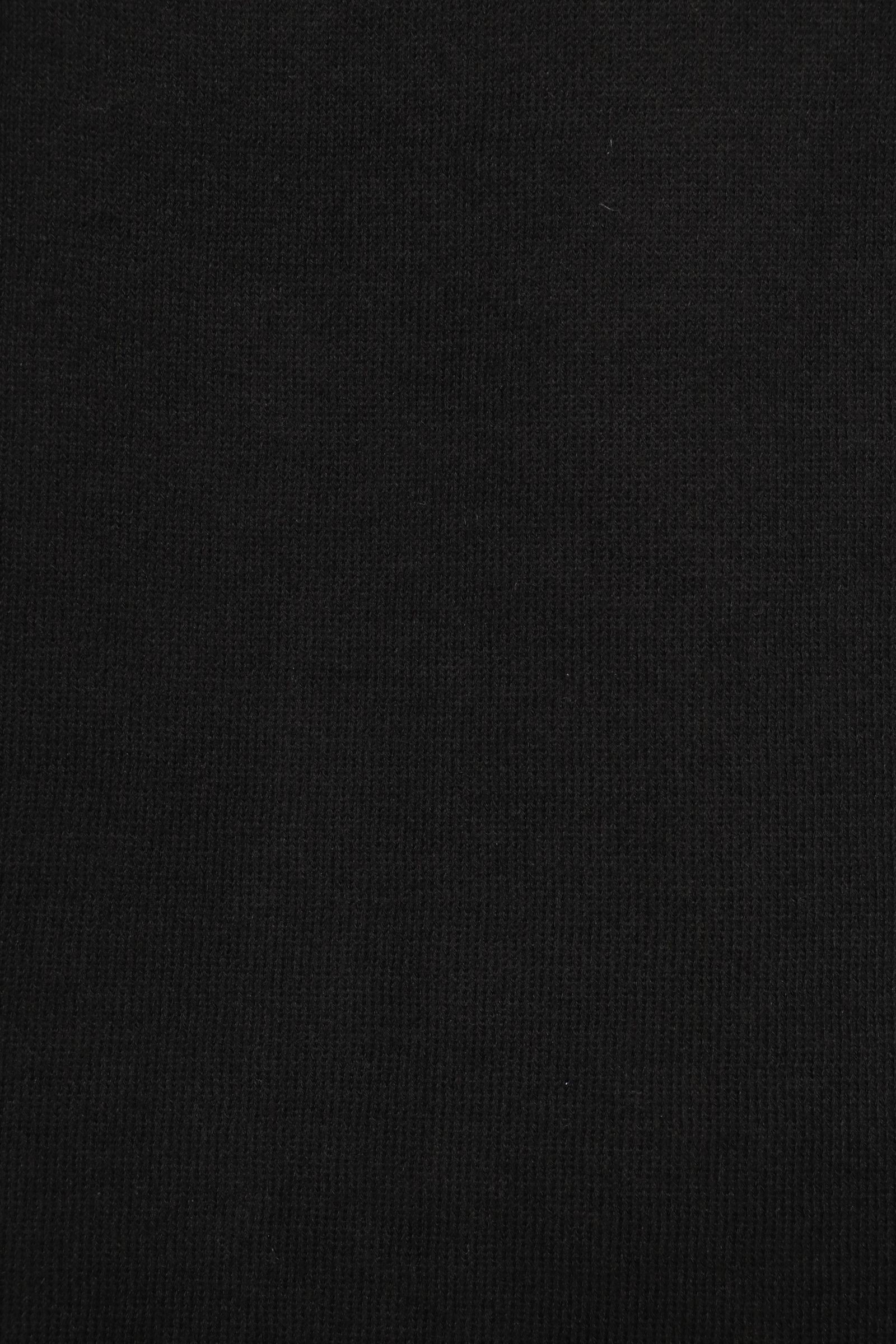 フレッシュコットン 12G ボタンレス カーディガン  / ブラック