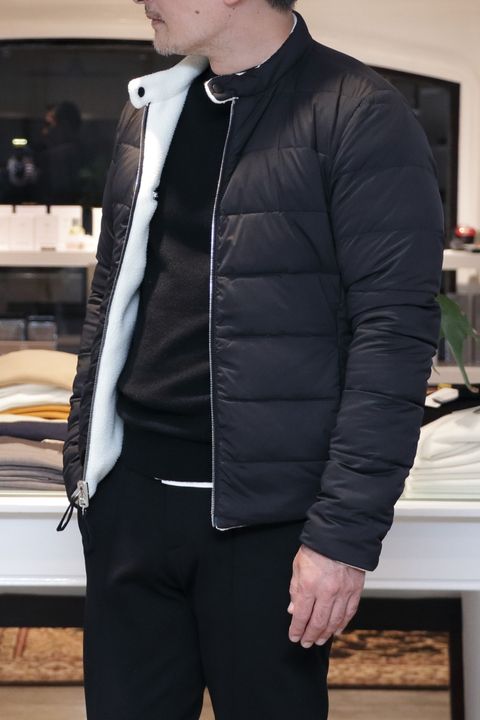 "giabsarchivio x DUVETICA"コラボダウンを使ったモノトーンコーデ