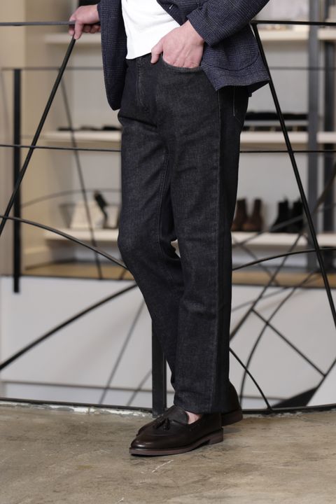 干場氏モデル FILIPPO DE LAURENTIISを使用した、スキッパーで魅せる大人のデニムジャケットスタイル